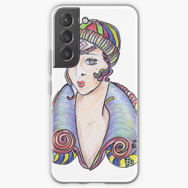 Lola Art Deco Lady Samsung Galaxy Soft Case