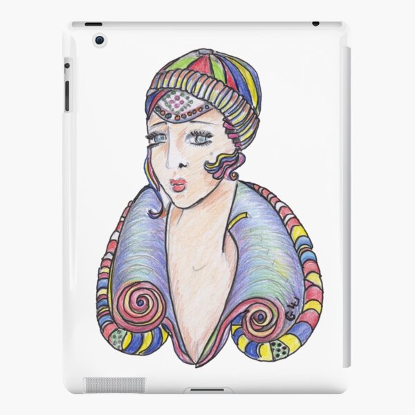 Lola Art Deco Lady iPad Snap Case
