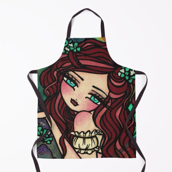 Item preview, Red Haired Leprechaun St. Patrick's Day Mermaid Fantasy Art designed and sold by hannahlynnart.