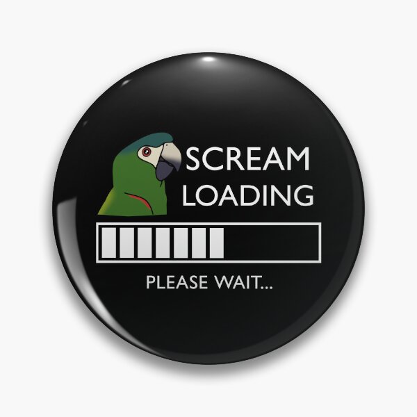 Item preview, Hahn's macaw Screaming Loading Please Wait designed and sold by FandomizedRose.