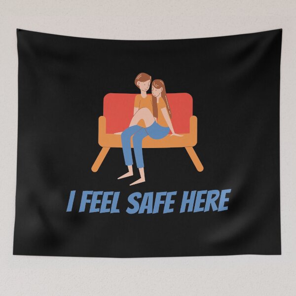 Item preview, I feel safe here -valentine's day, couples designed and sold by FLIRTAASAN.