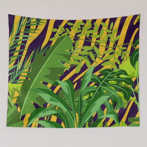 Item preview, Year of the Tiger Patterned Illuminating Yellow - Jungle designed and sold by LudicrousFeed.