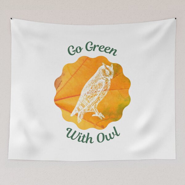Item preview, Go Green With Owl designed and sold by kucingmaikan.