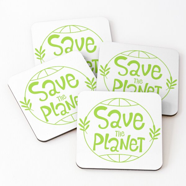 Item preview, Hand drawn green lettering save the planet designed and sold by ElenaKud.