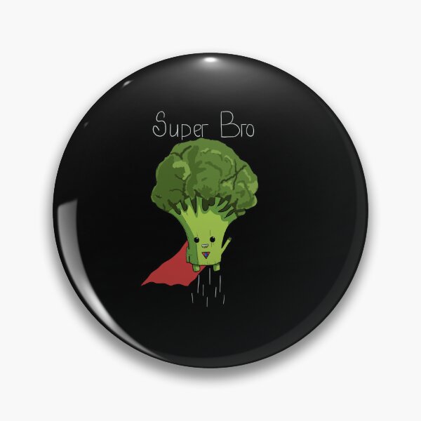 Item preview, SuperBro Cute Broccoli  designed and sold by BigFatMistake.