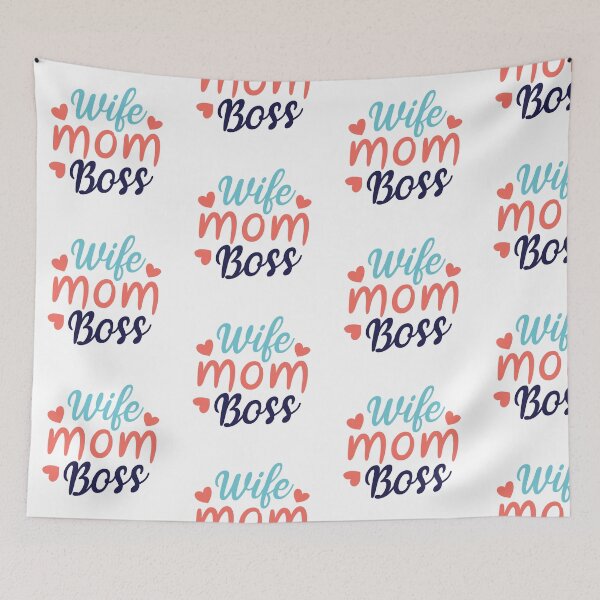 Item preview, Mom,Wife,Boss designed and sold by hippiemomdesign.
