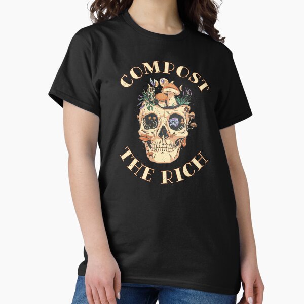 Vista previa del artículo con la obra «Compost the Rich - Cráneo de flor silvestre de hongos», diseñado y vendido por UBUCO.