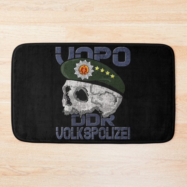 Item preview, DDR Volkspolizei VoPo Emblem Schädel Beret #1755 designed and sold by Rare-Militia.