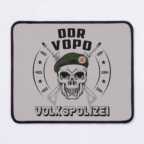 Item preview, DDR Volkspolizei VoPo Emblem Schädel Beret #1756 designed and sold by Rare-Militia.