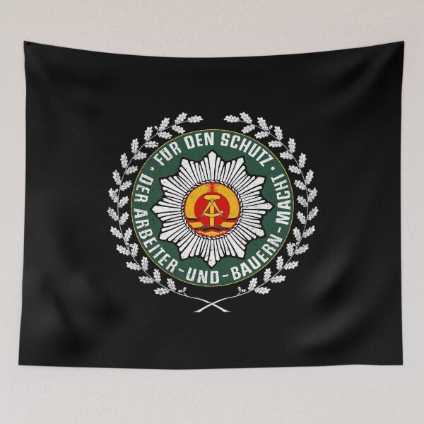 Item preview, DDR Volkspolizei VoPo Emblem Schädel Beret #1307 designed and sold by Rare-Militia.