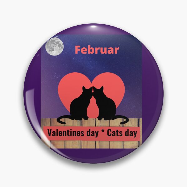Artikelvorschau, Februar Katzentag Valentinstag entworfen und verkauft von bob-design1.