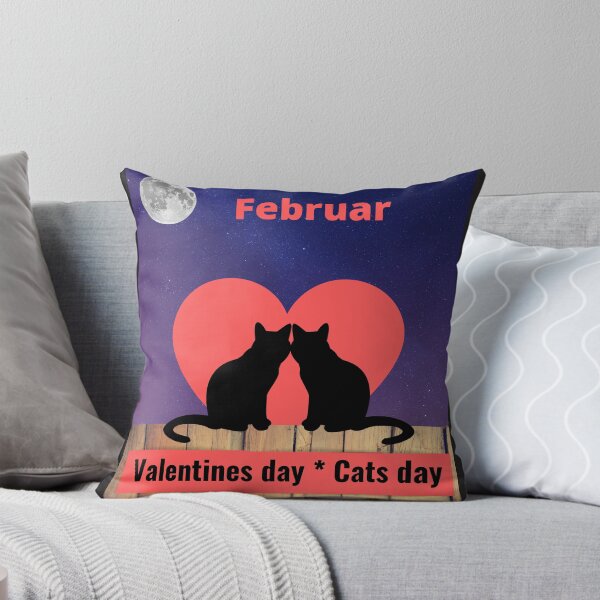 Artikelvorschau, Februar Katzentag Valentinstag entworfen und verkauft von bob-design1.