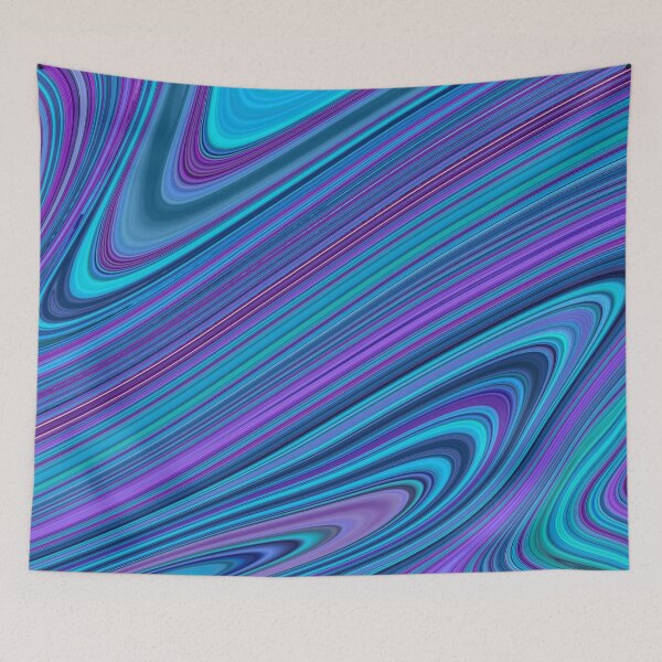 Item preview, Blue and Purple Mermaid Chrome Metallic Holographic Pattern designed and sold by PrettyPage.