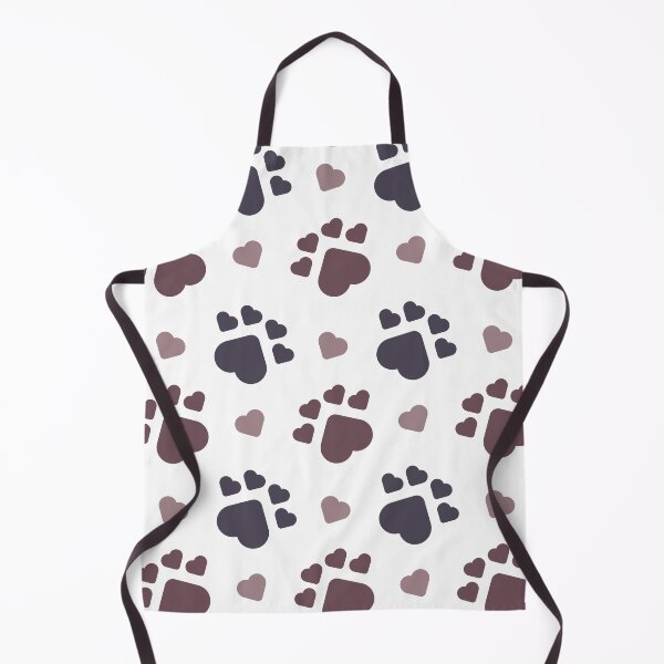 Item preview, Dog footprints with hearts pattern designed and sold by Dragan Kitic.