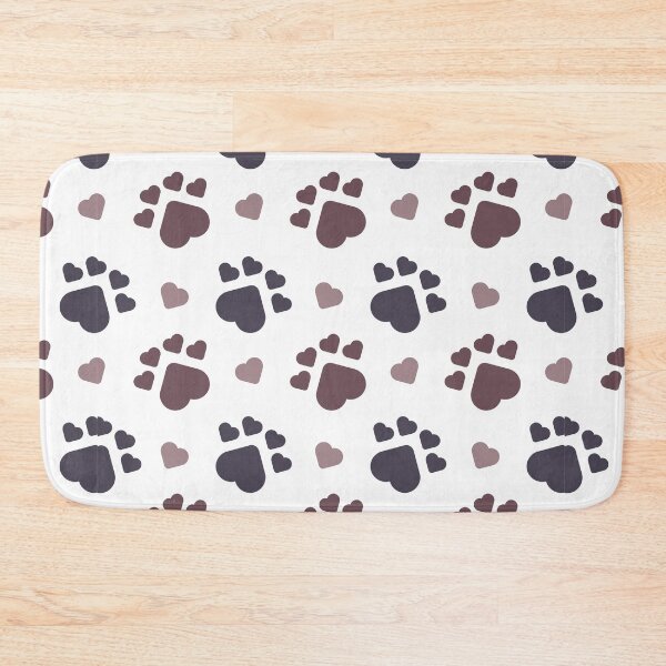 Item preview, Dog footprints with hearts pattern designed and sold by Dragan Kitic.