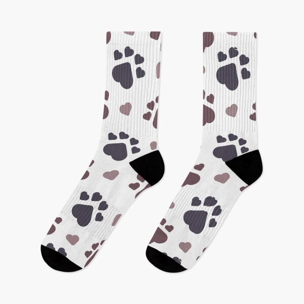 Item preview, Dog footprints with hearts pattern designed and sold by Dragan Kitic.