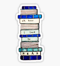 Pegatina Amo leer