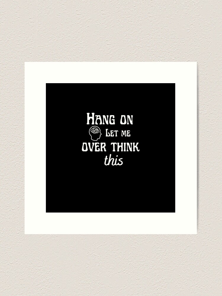 Funny overthinker self-irony quote' Cotton Drawstring Bag