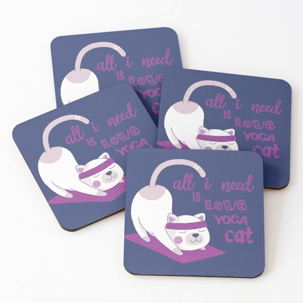 Item preview,  All i need is love and yoga and a cat designed and sold by med-sp-shop5.