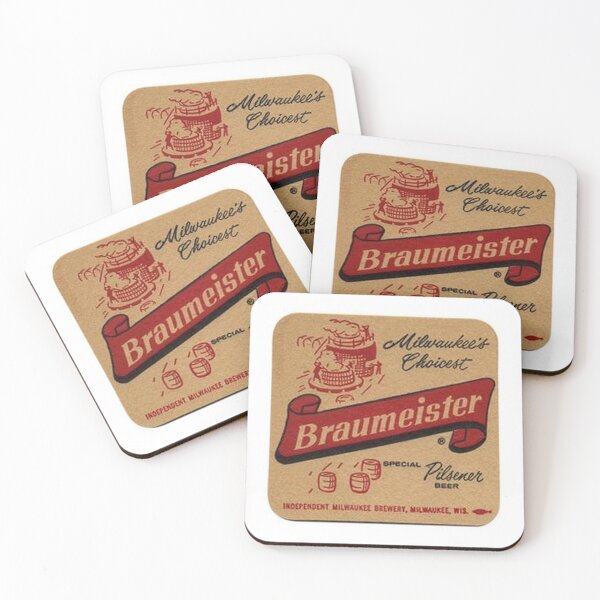 Item preview, Braumeister Special Pilsner Beer Coaster designed and sold by uniquenostalgia.