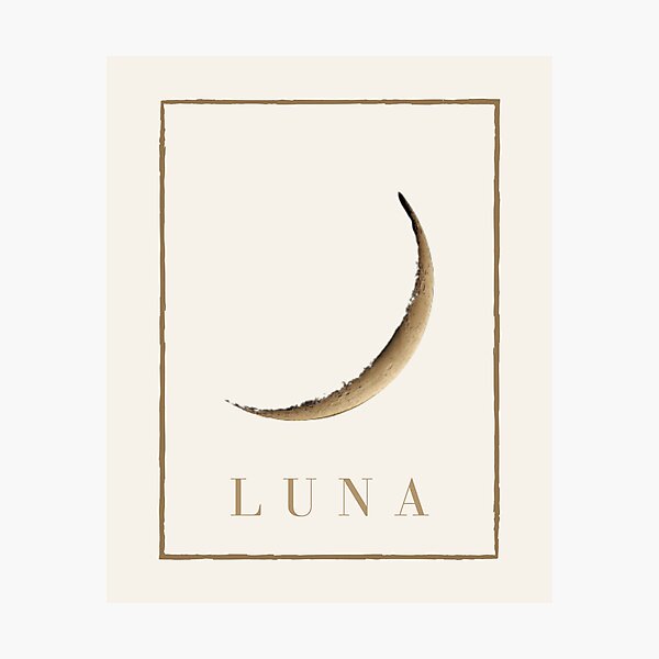 La luna crescent moon Photographic Print