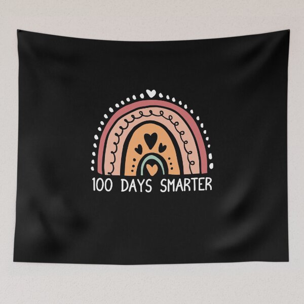 Item preview, 100 Days Smarter Rainbow Kindergarten Teacher Student School 100 Days of School Teacher Student Smarter designed and sold by Md. Manjur Ahamed.