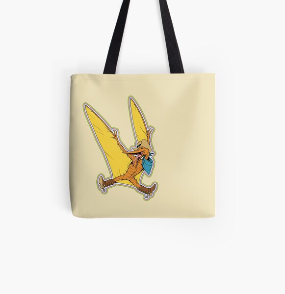 Pterry the Pterodactyl LGBT Dinos! All Over Print Tote Bag