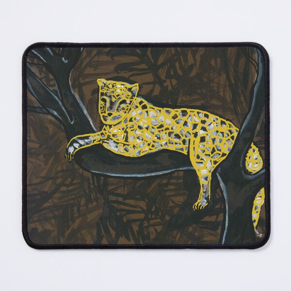 Item preview, Jaguar chilling in the jungle designed and sold by hunkyfrog.