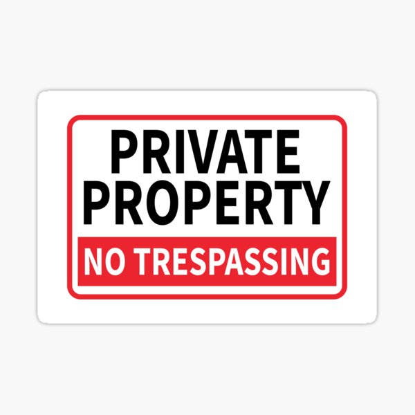 Private Property No Trespassing Signs No Trespassing Signs Stickers Safety Signs Warning 8240