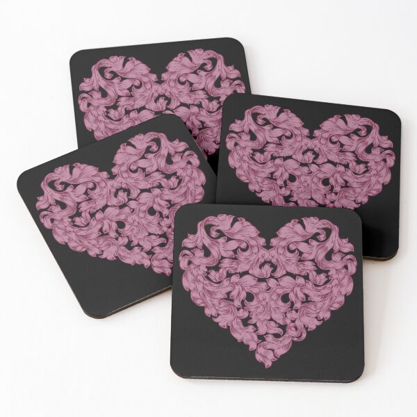 Item preview, Floral Scroll Valentine Heart designed and sold by RagdollGypzy.