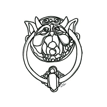 Artwork thumbnail, Labyrinth door knocker by KookyCanvas