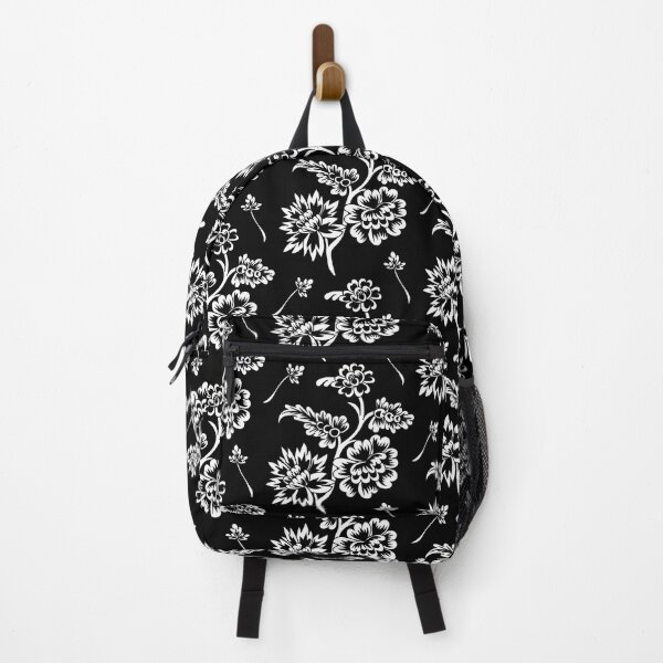 Item preview, Black and White Floral Chintz designed and sold by AntiqueImages.