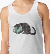 Camisetas de tirantes para hombre Black Kitty bebe té