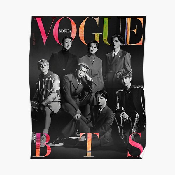 Jin Cover Vogue Magazine  Pop posters, Bts jin, Retro poster