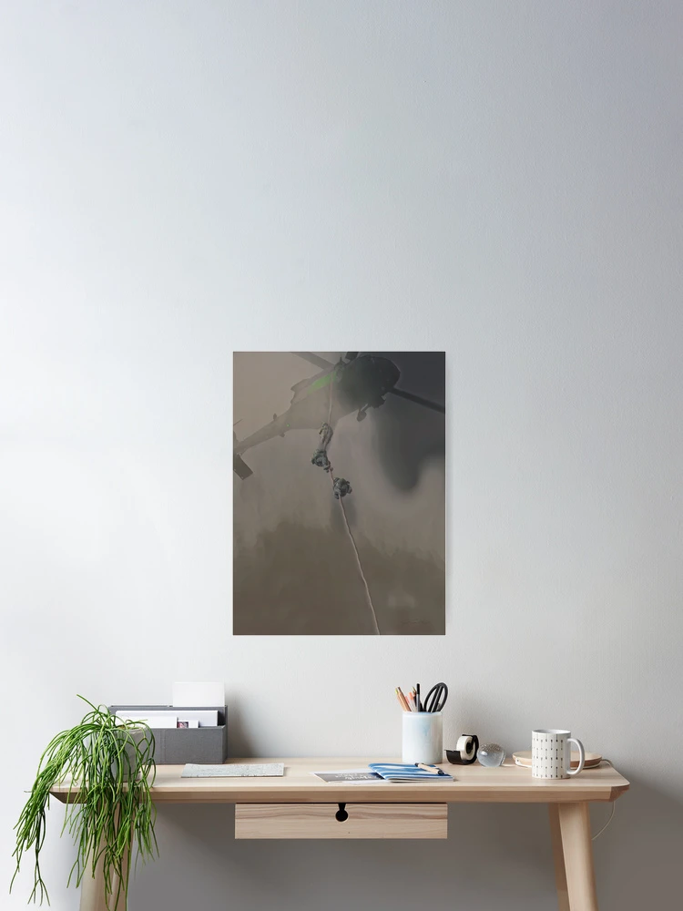Thumbnail 2 of 3, Poster, Fast Roping into the Objective designed and sold by Joshua King.