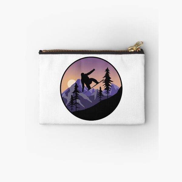 Item preview, snowboard and beautiful mountain landscape designed and sold by landscapeworlds.