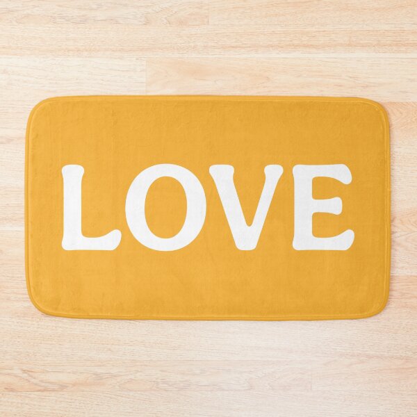 Item preview, Love Print (White Orange) designed and sold by ToluaPrints.