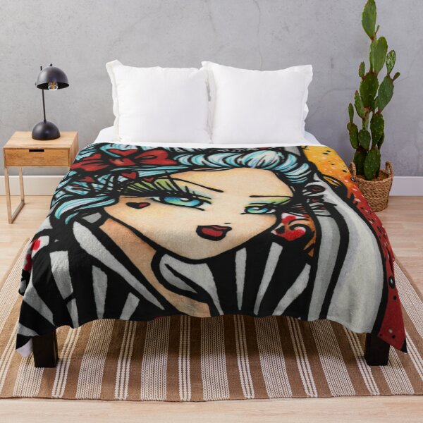 Item preview, Queen of Hearts Alice in Wonderland Fan Fantasy Art designed and sold by hannahlynnart.