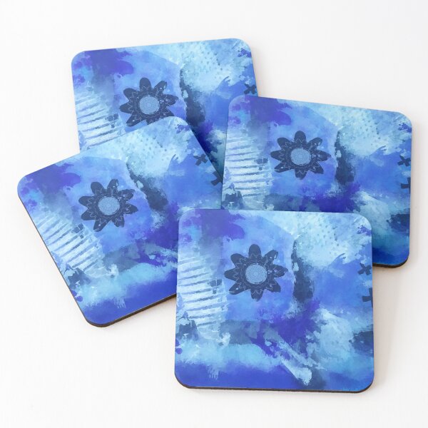 Item preview, Abstract Blue Mandela in Flower designed and sold by Project182500.