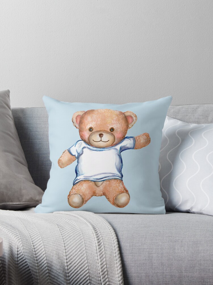 Coussin Peluche Ours