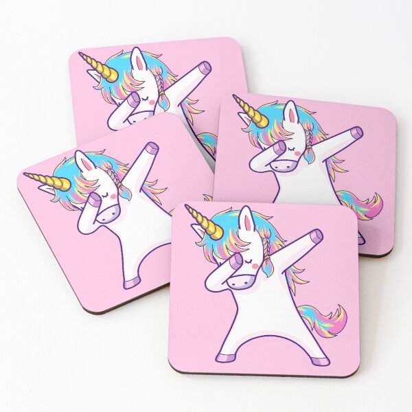 Item preview, Dabbing Unicorn Cute T-Shirt Hip Hop Dab Pose - White designed and sold by ShumShumShop.