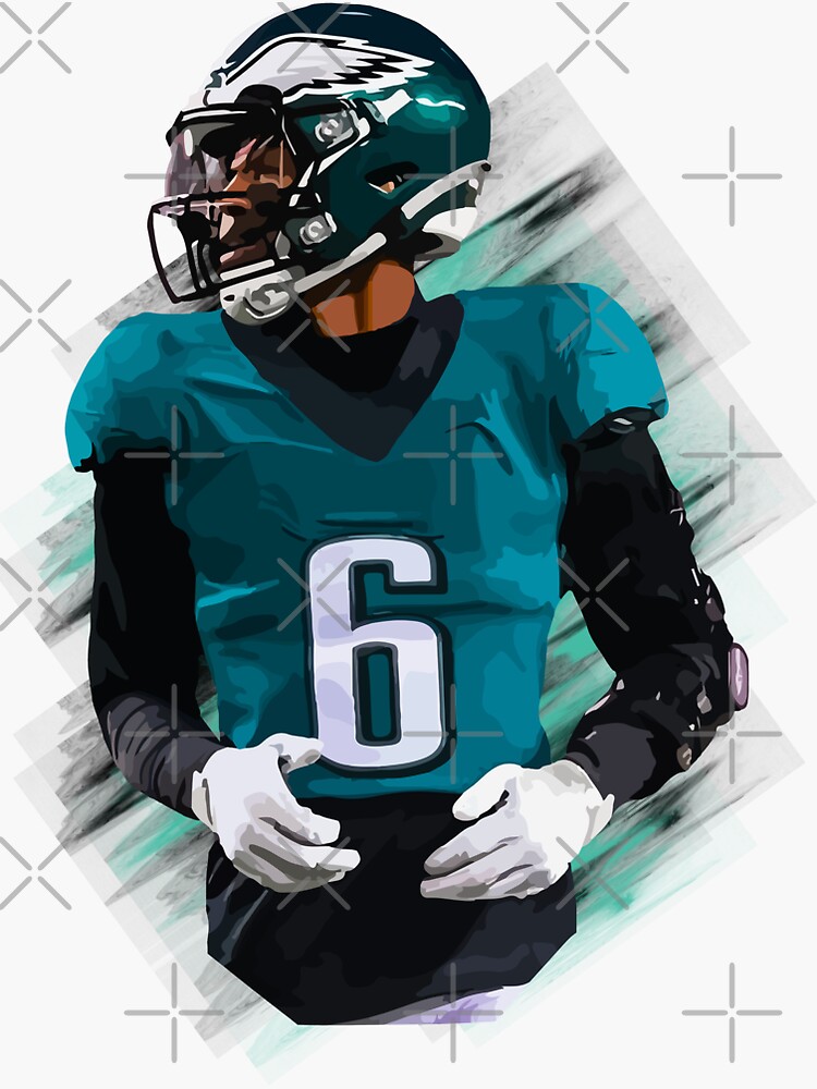 DeVonta Smith Home Jersey Sticker for Sale by designsheaven