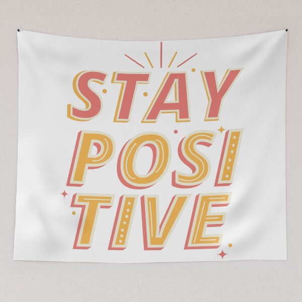 Item preview, Stay Positive - Inspirational Text - Typography designed and sold by SpotWarehouse.