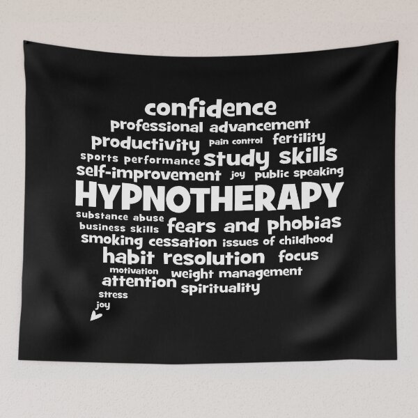 Item preview, Hypnotherapy Words (White Text Edition) designed and sold by LouiseFranksArt.