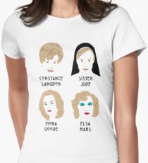 The faces of Jessica Lange Women's Fitted T-Shirt