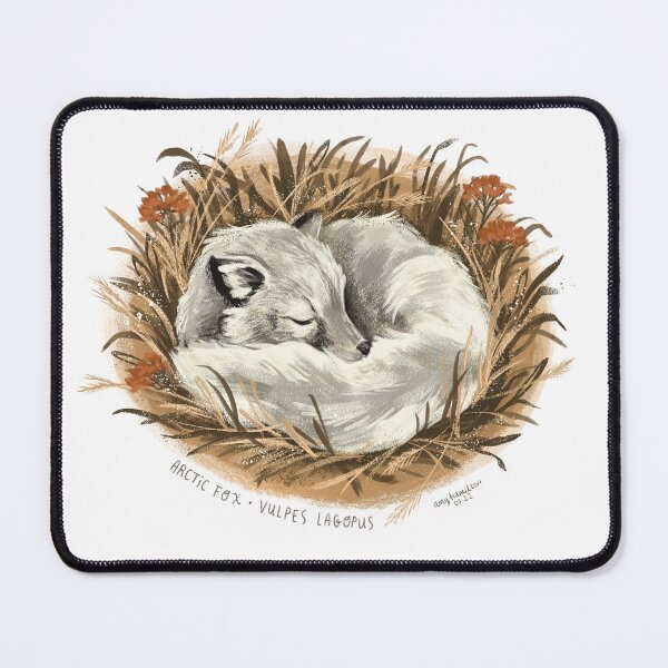 Item preview, Sleeping Arctic Fox designed and sold by Amy Hamilton.