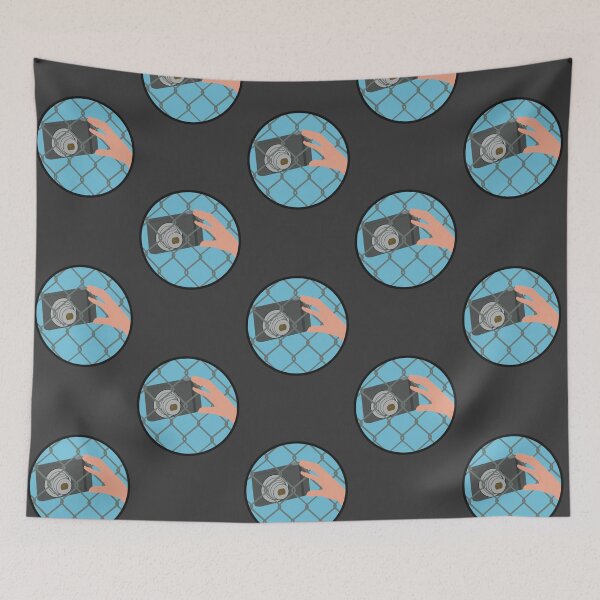 Item preview, Touch My Camera Through the Fence designed and sold by creamsicle cat crafts.