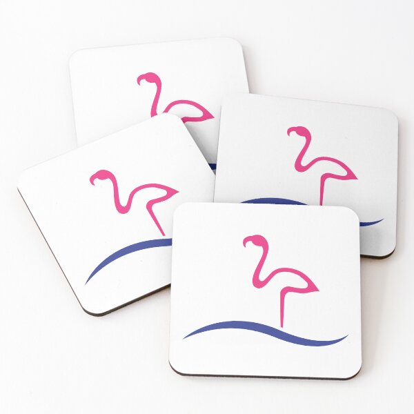 Item preview, flamingo clipart -  Simple pink and blue illustration designed and sold by The-Meraki-Man.
