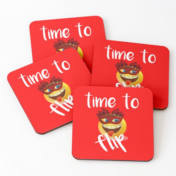 Item preview, Time to Flip Happy Face designed and sold by FeelTune.