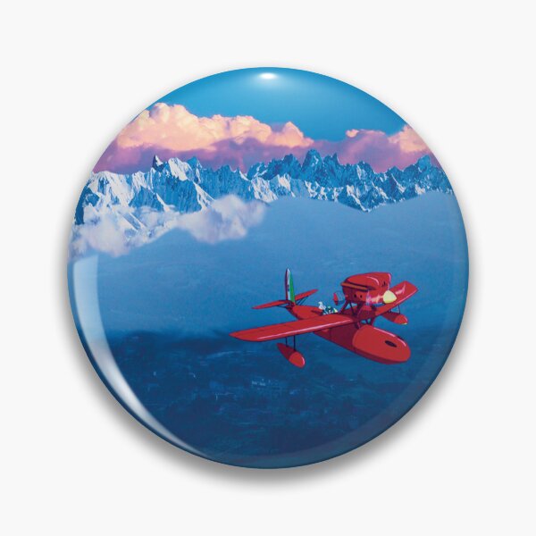 Porco Rosso / Paysage italien enneigé Badge